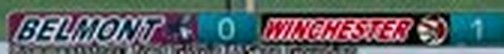 Score box at 17:10: Belmont 0, Winchester 1